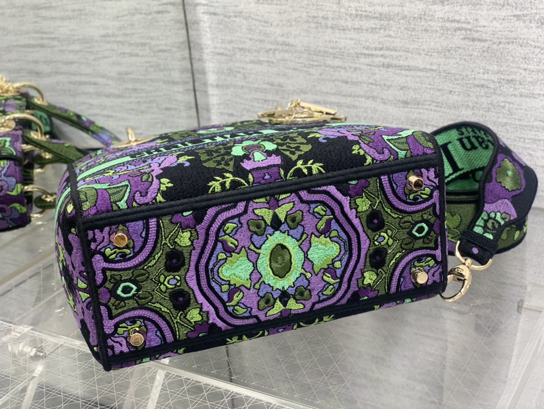 Bagsaaa D10r Lady Multicolor D10r Indian Purple Embroidery 24cm