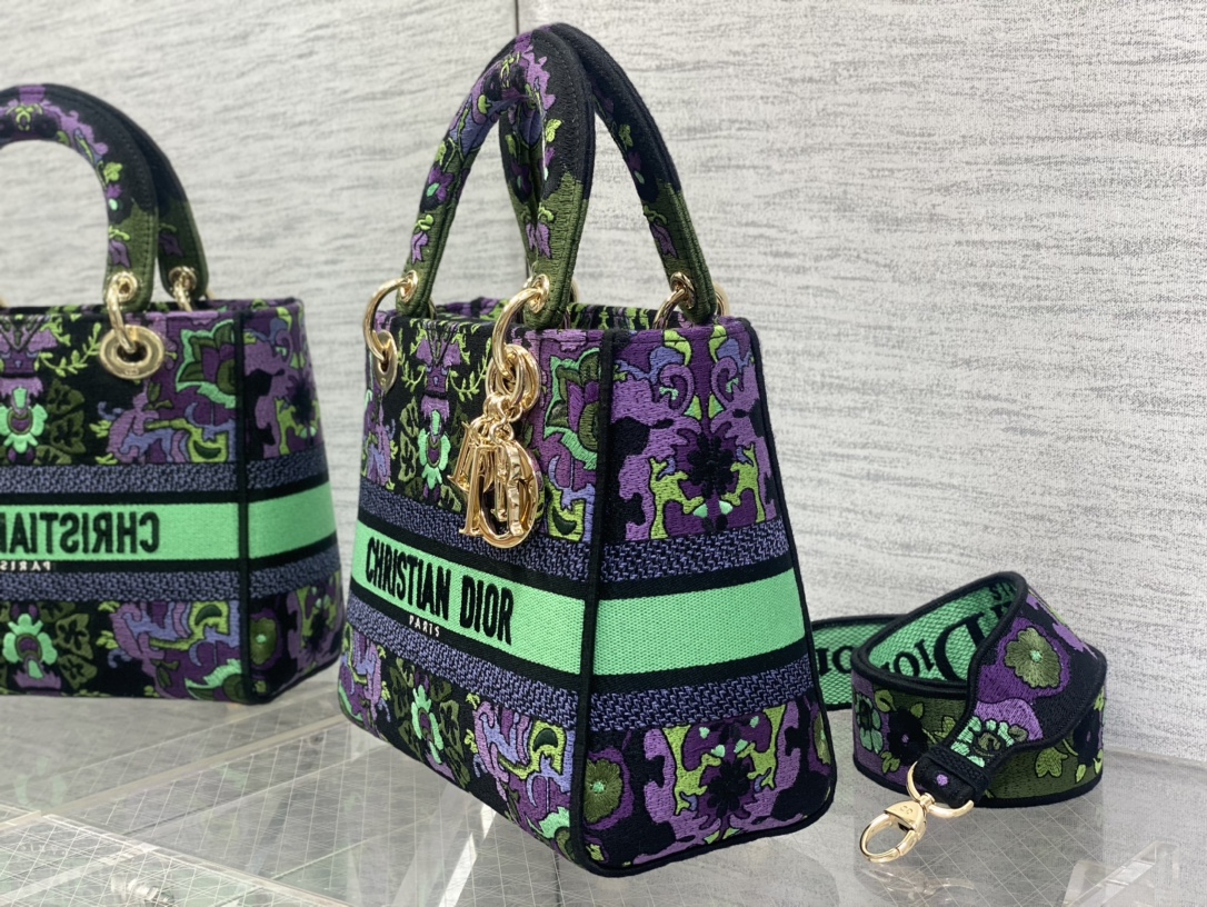 Bagsaaa D10r Lady Multicolor D10r Indian Purple Embroidery 24cm