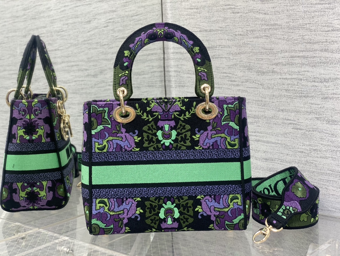 Bagsaaa D10r Lady Multicolor D10r Indian Purple Embroidery 24cm