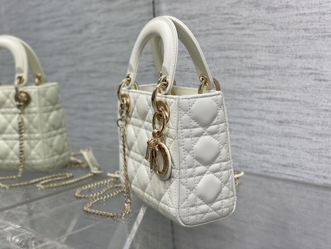D10r Lady Bag 17cm Gold