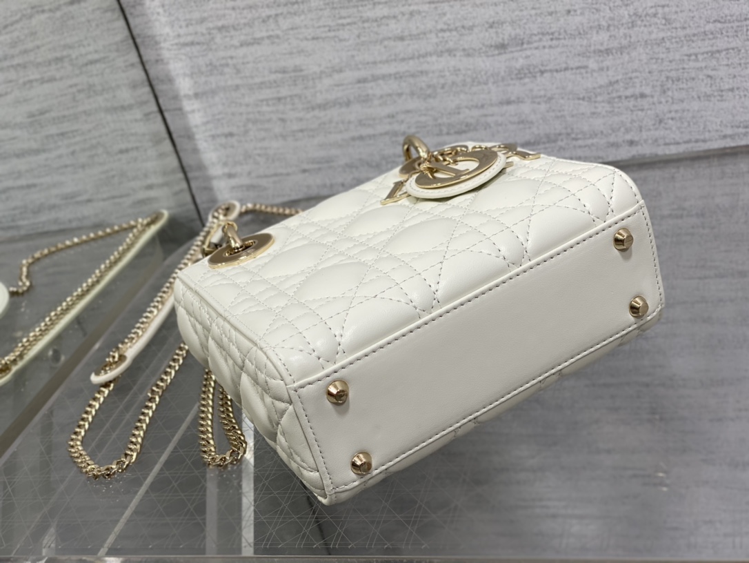 D10r Lady Bag 17cm Gold