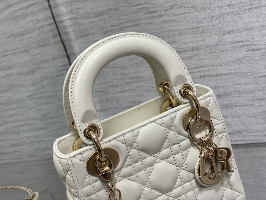 D10r Lady Bag 17cm Gold