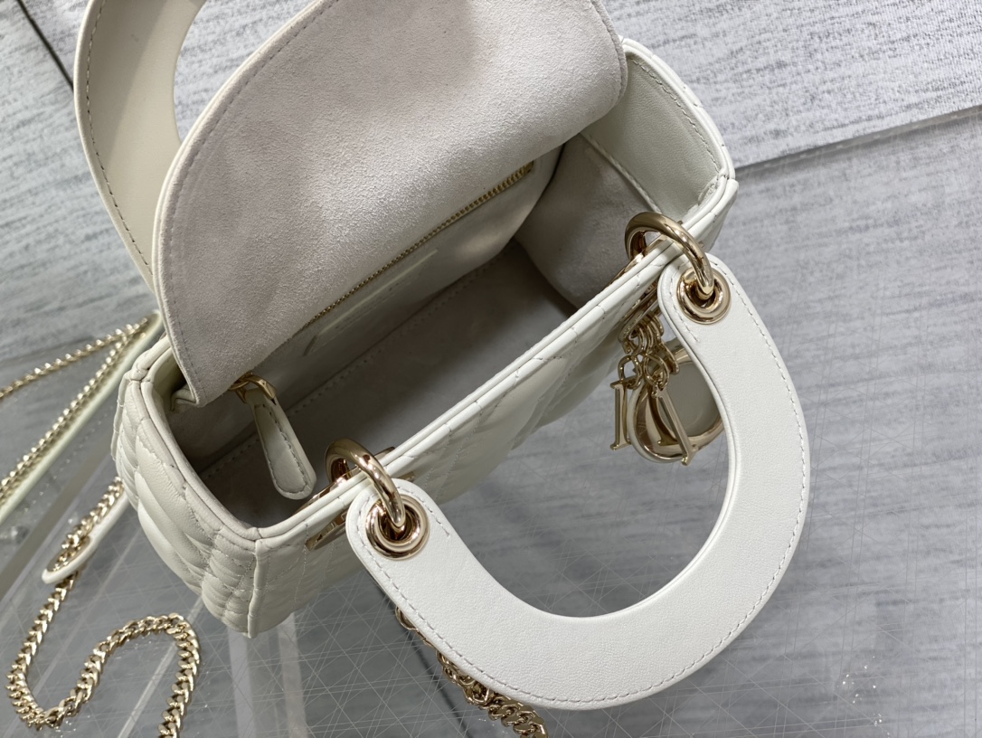 D10r Lady Bag 17cm Gold