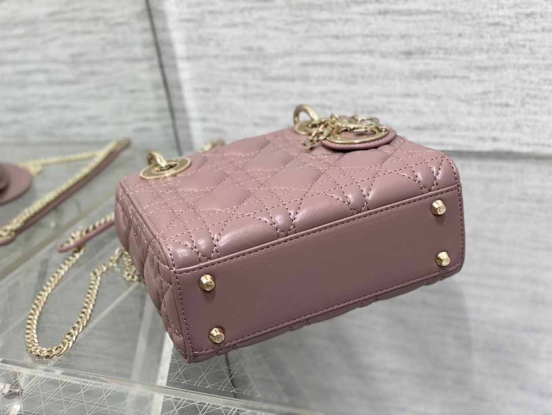 Bagsaaa D10r Lady Mini Dark Pink Bag 17cm