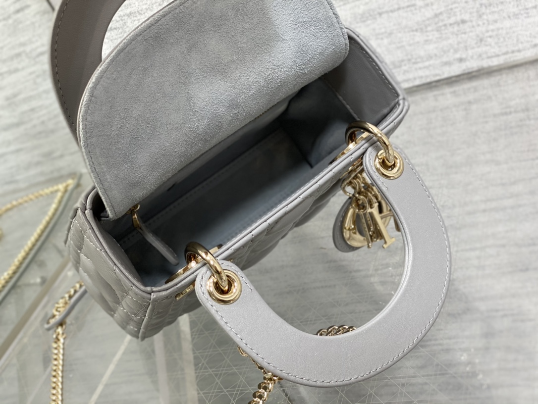 Bagsaaa D10r Lady Mini Grey Bag 17cm