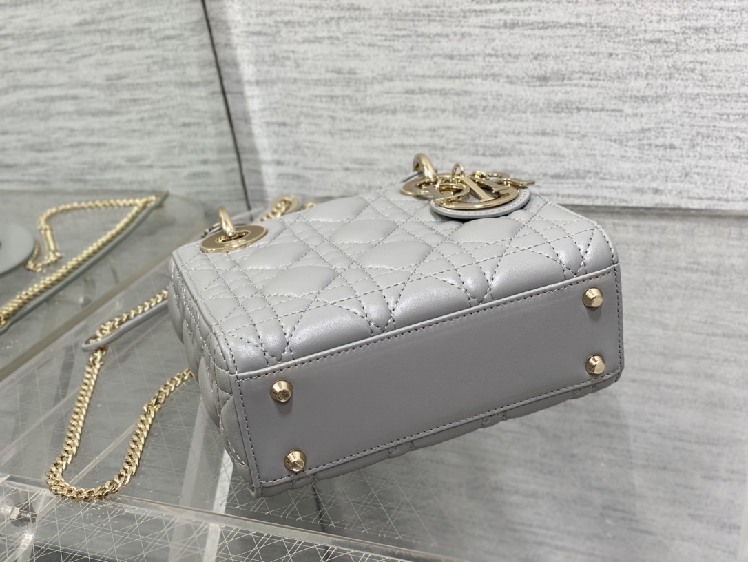 Bagsaaa D10r Lady Mini Grey Bag 17cm