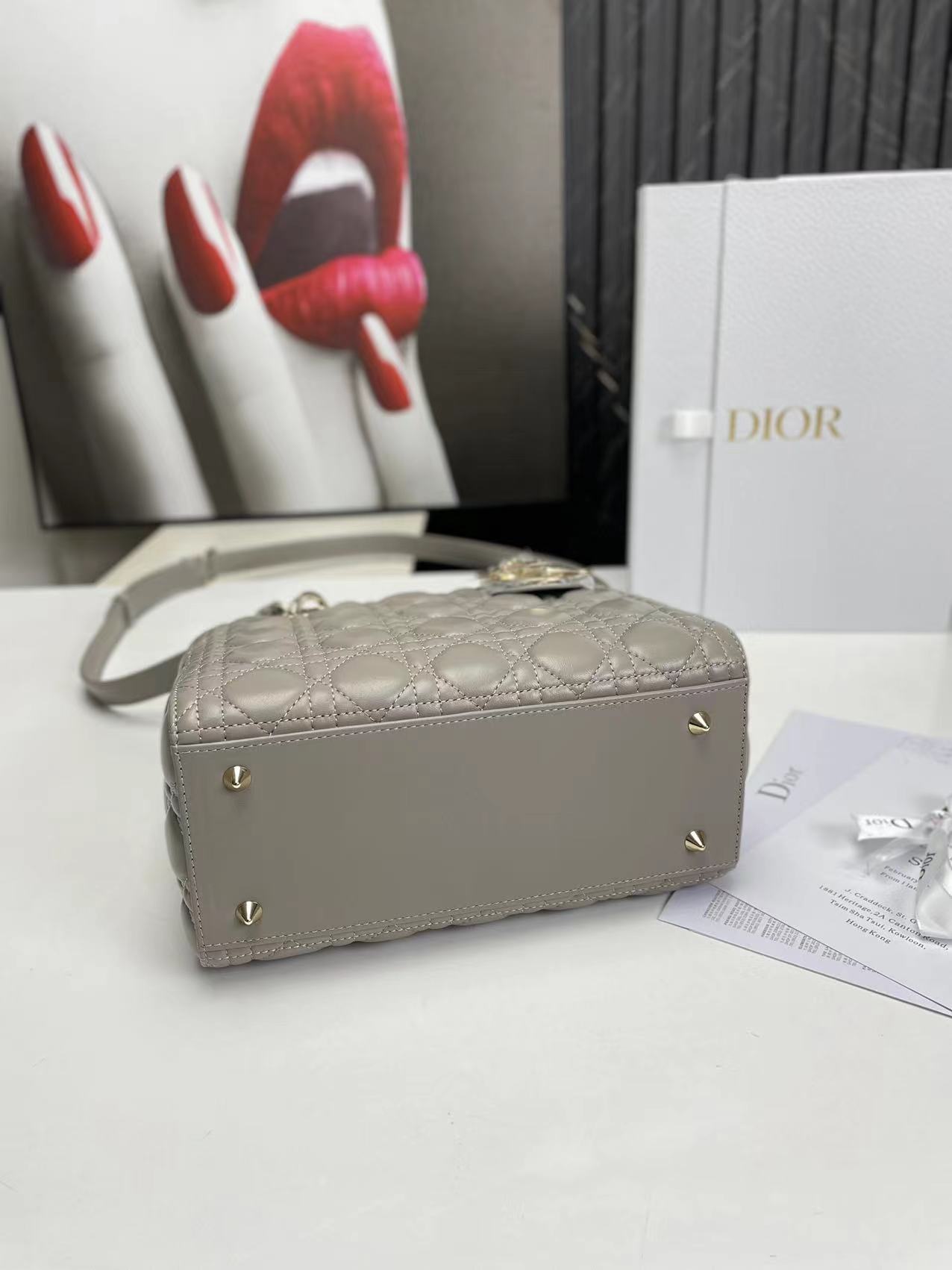 Bagsaaa D10r Lady Medium Grey Bag 24cm