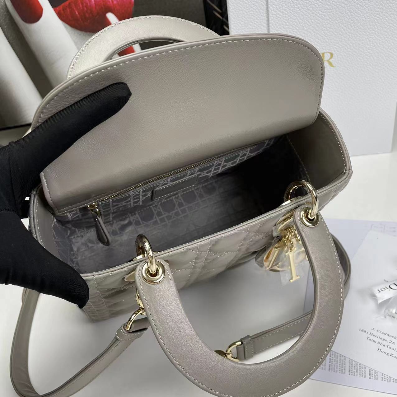 Bagsaaa D10r Lady Medium Grey Bag 24cm
