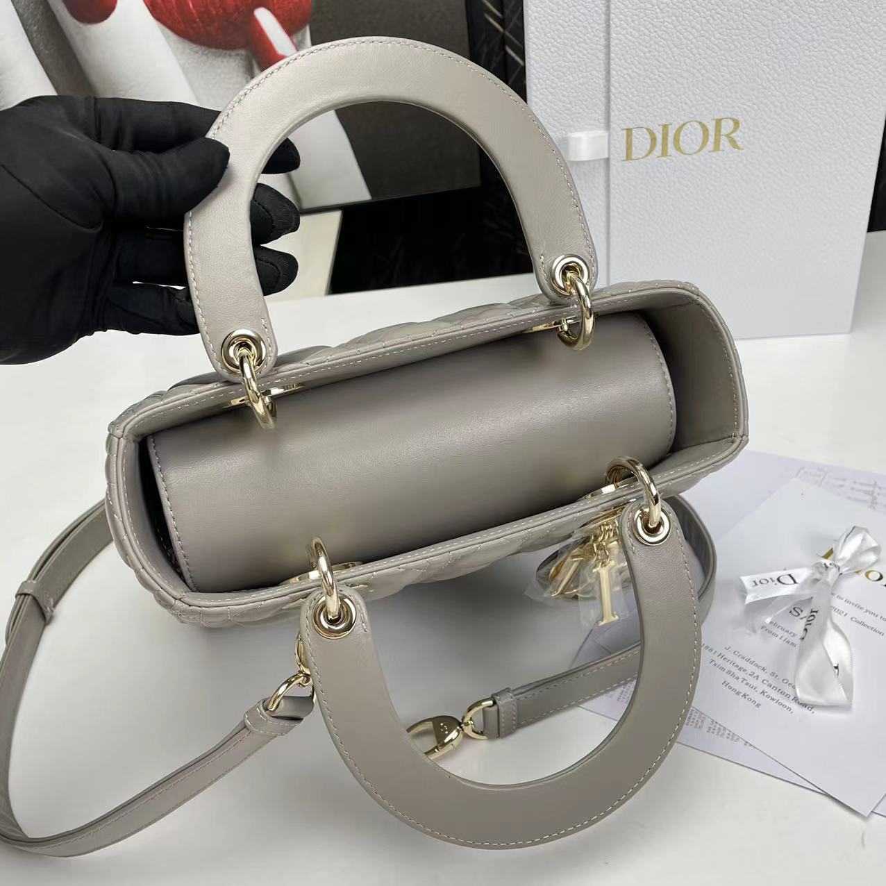 Bagsaaa D10r Lady Medium Grey Bag 24cm