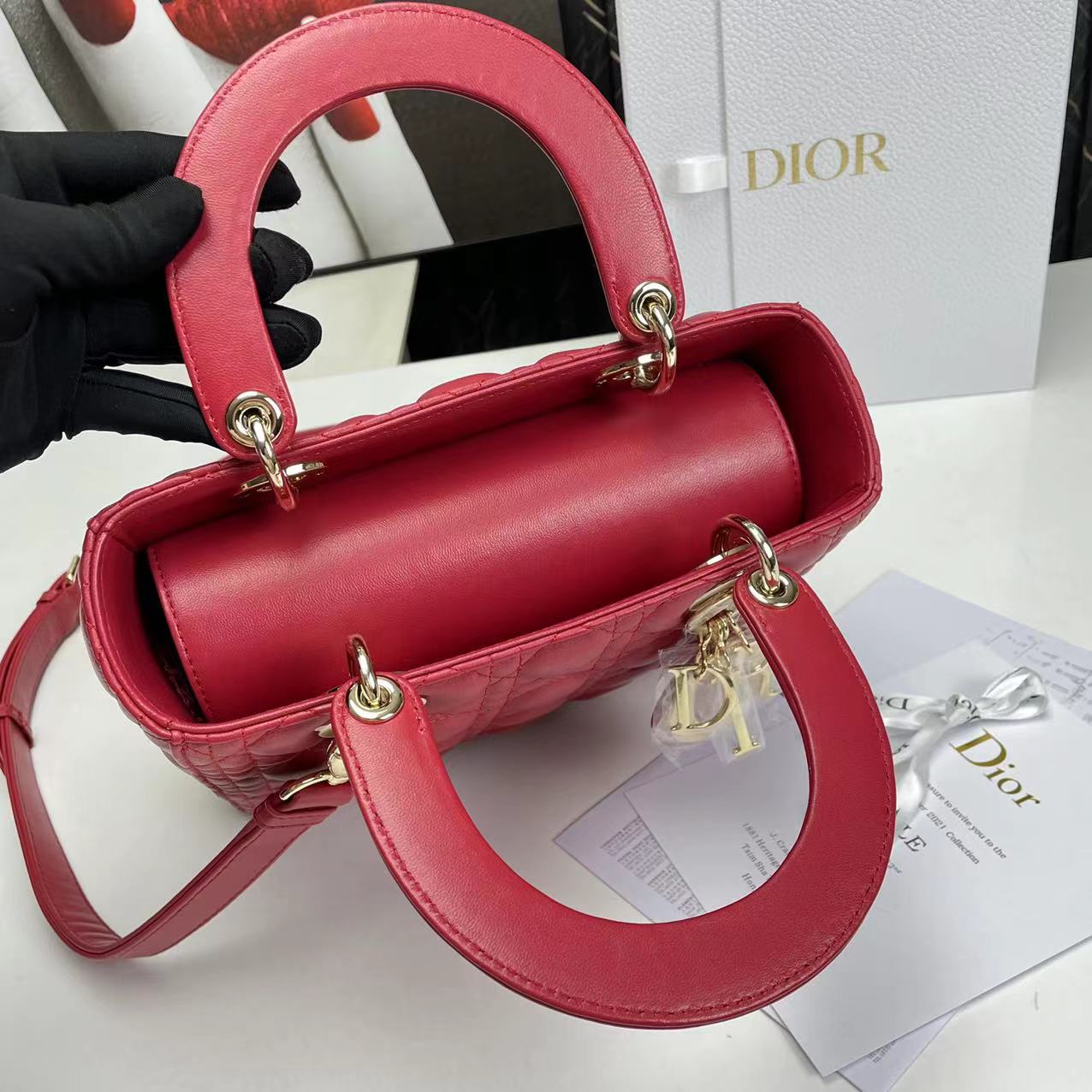 Bagsaaa D10r Lady Medium Red Bag 24cm