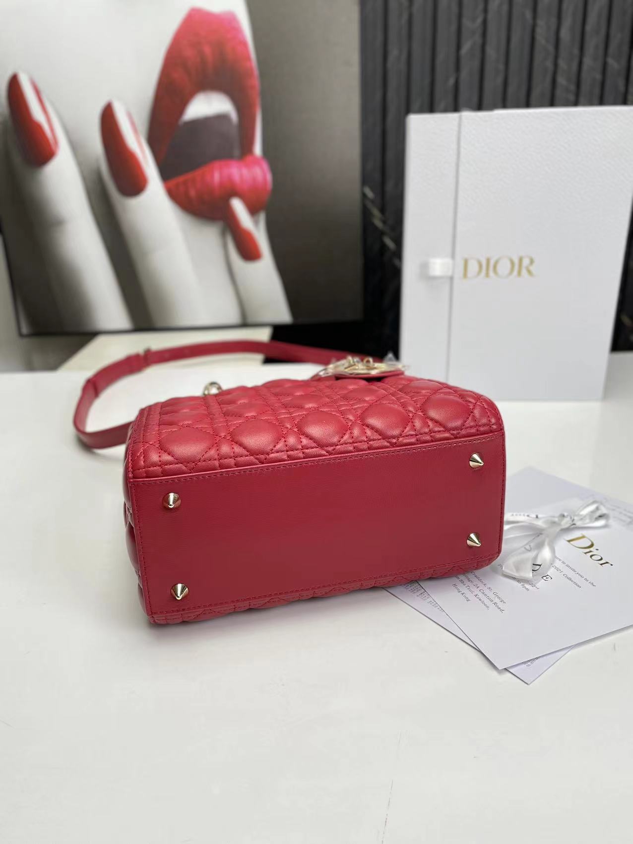 Bagsaaa D10r Lady Medium Red Bag 24cm