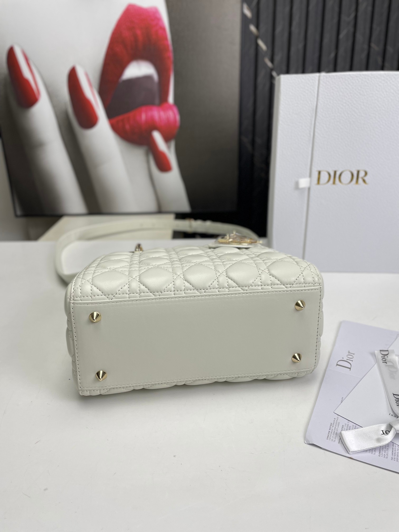 Bagsaaa D10r Lady Medium White Bag 24cm