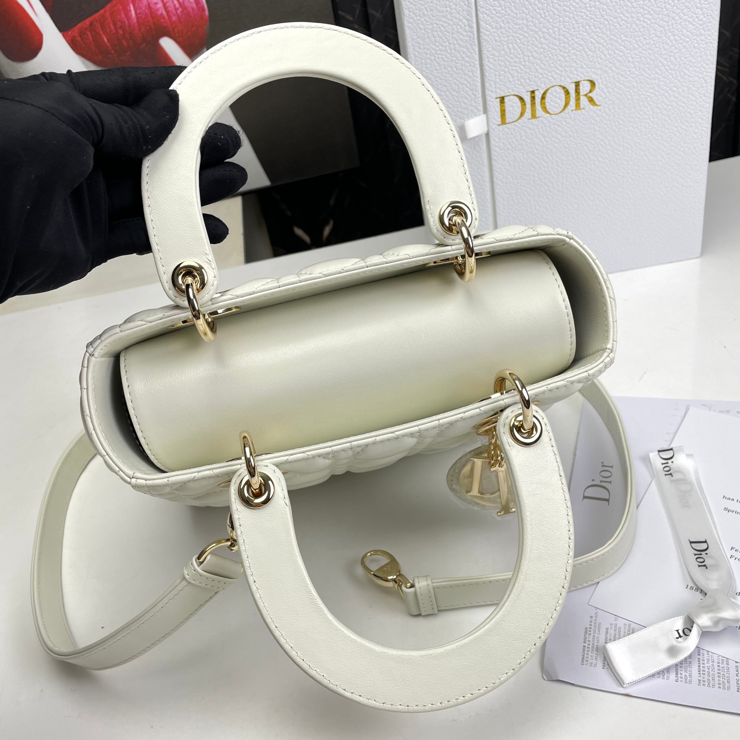 Bagsaaa D10r Lady Medium White Bag 24cm