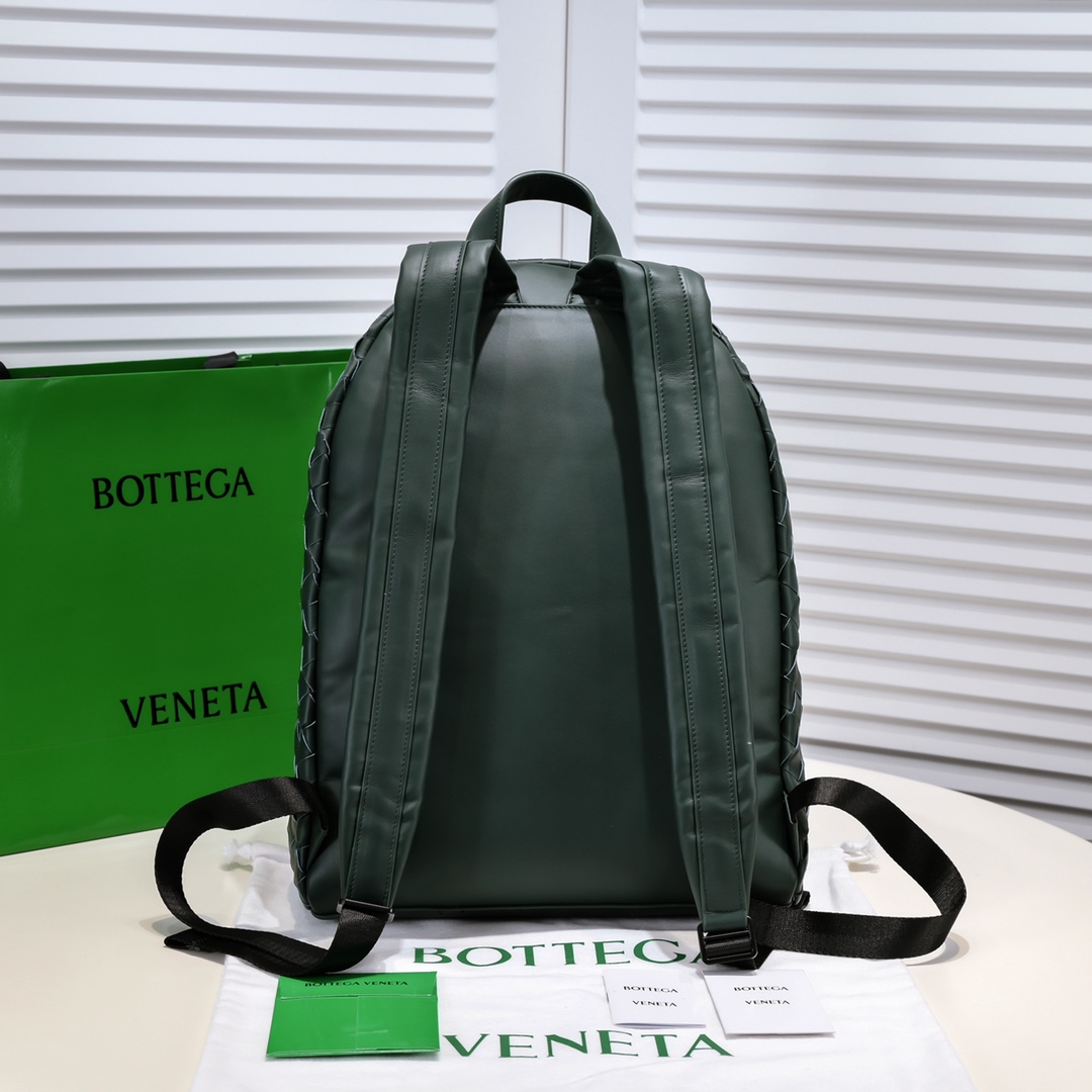 Bagsaaa B0tt*ga Ven*ta Intrecciato Dark Green leather backpack - 32*43cm