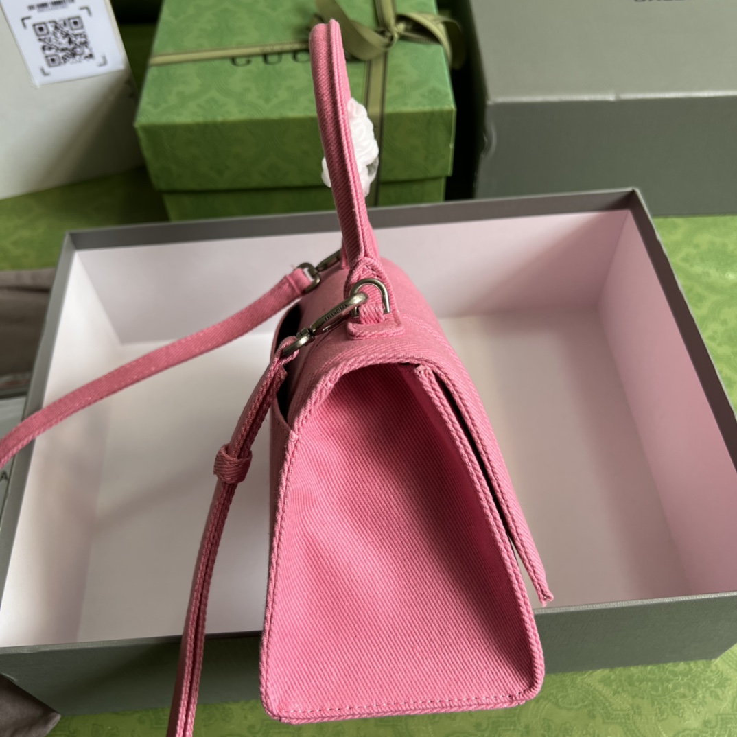 Bagsaaa Ba1en*iaga Hourglass Small Pink - 22.5*14.5*10cm