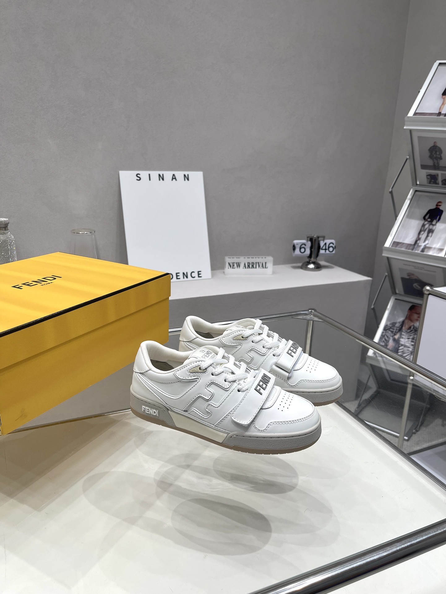 Bagsaaa F**di Match Low Top Sneaker White