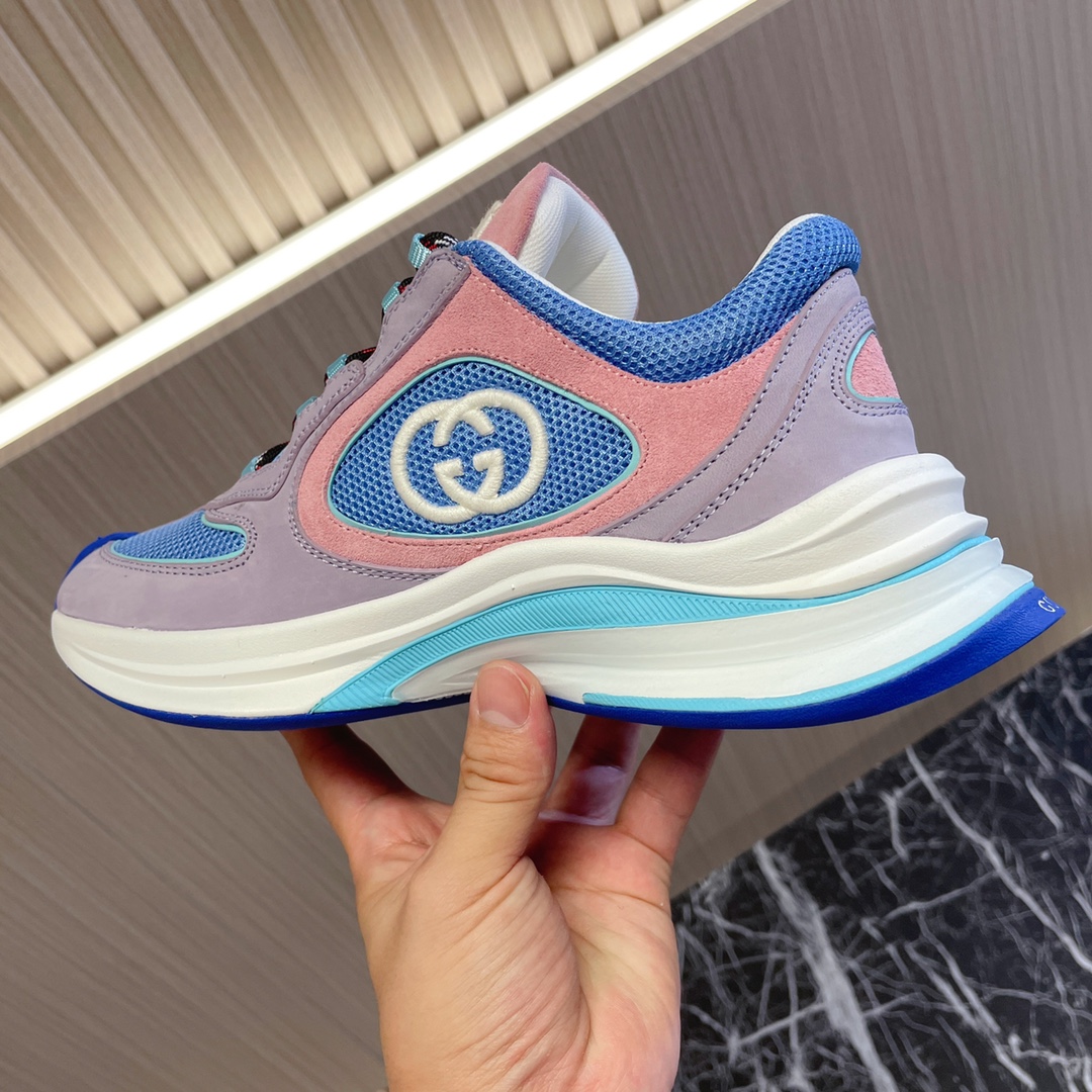 Bagsaaa Gvc*1 Run Trainer Sneaker Pink Sude