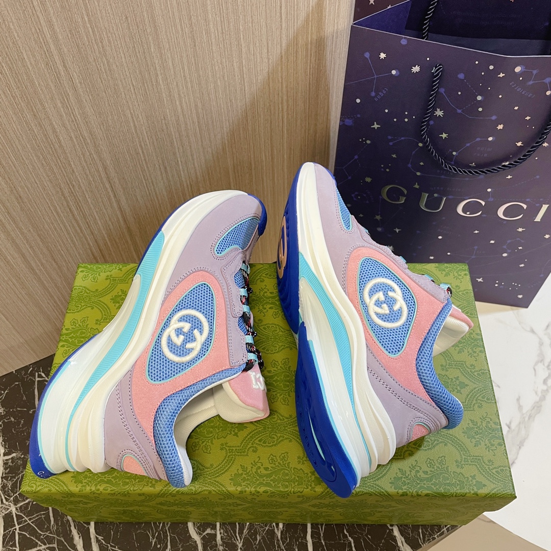 Bagsaaa Gvc*1 Run Trainer Sneaker Pink Sude