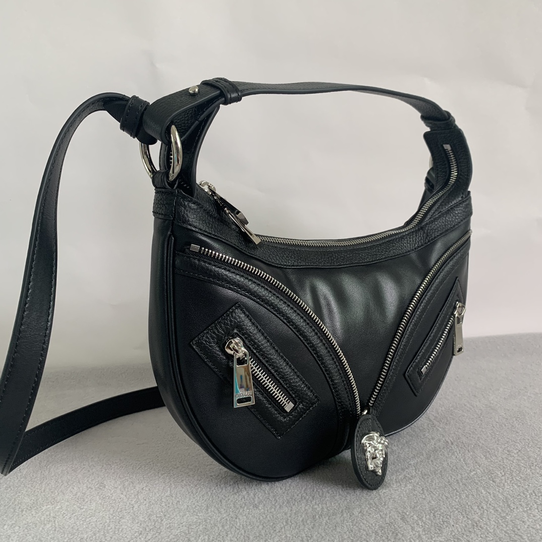 Bagsaaa Versace Medusa Repeat Leather Shoulder Bag - 29 x 5 x 18cm