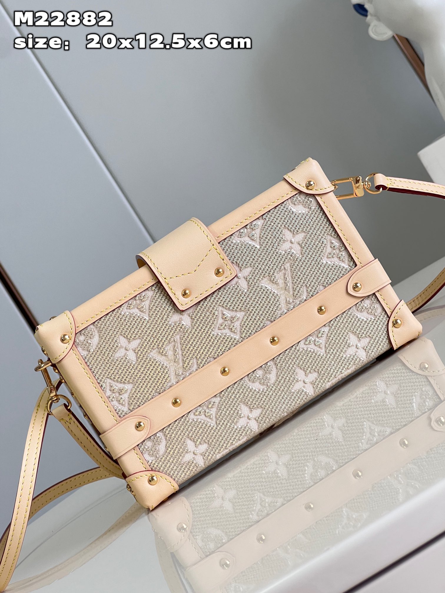 Bagsaaa L0vis Vvtt0n Petite Malle bag Beige - 20 x 12.5 x 6 cm
