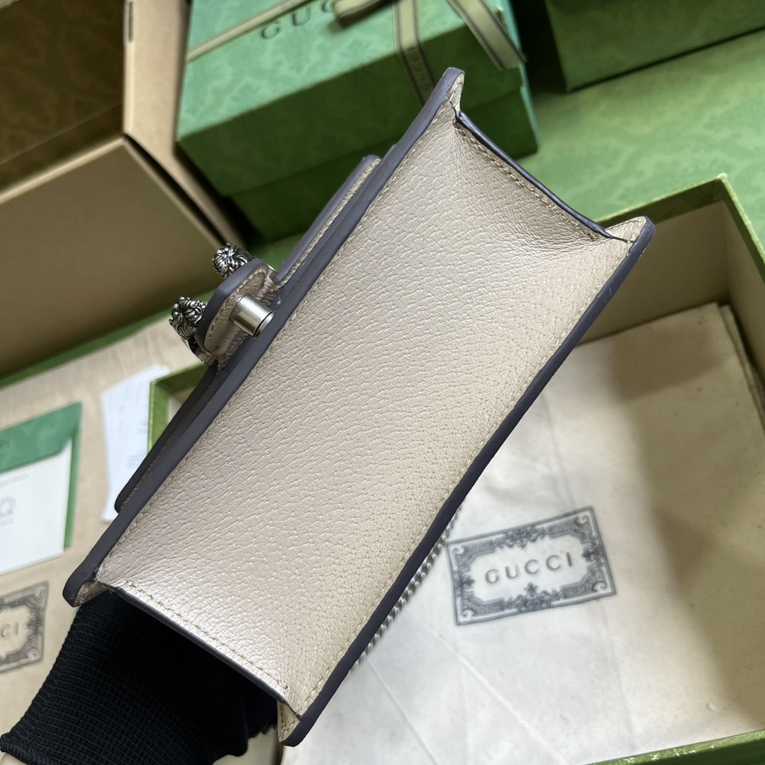 Bagsaaa Gvc*1 Dionyus Mini Top Handle Beige and white ebony GG Svp*me canvas Bag