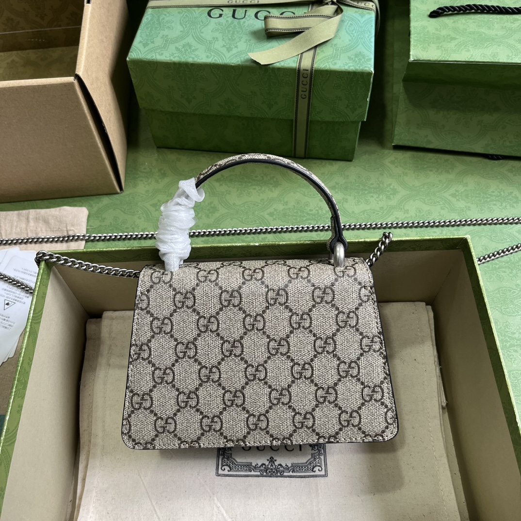 Bagsaaa Gvc*1 Dionyus Mini Top Handle Beige and Black