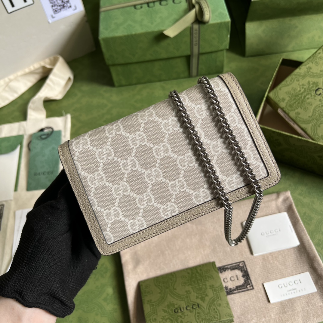 Bagsaaa Gvc*1 GG S*per Mini Bag Beige and white GG Svp*me canvas