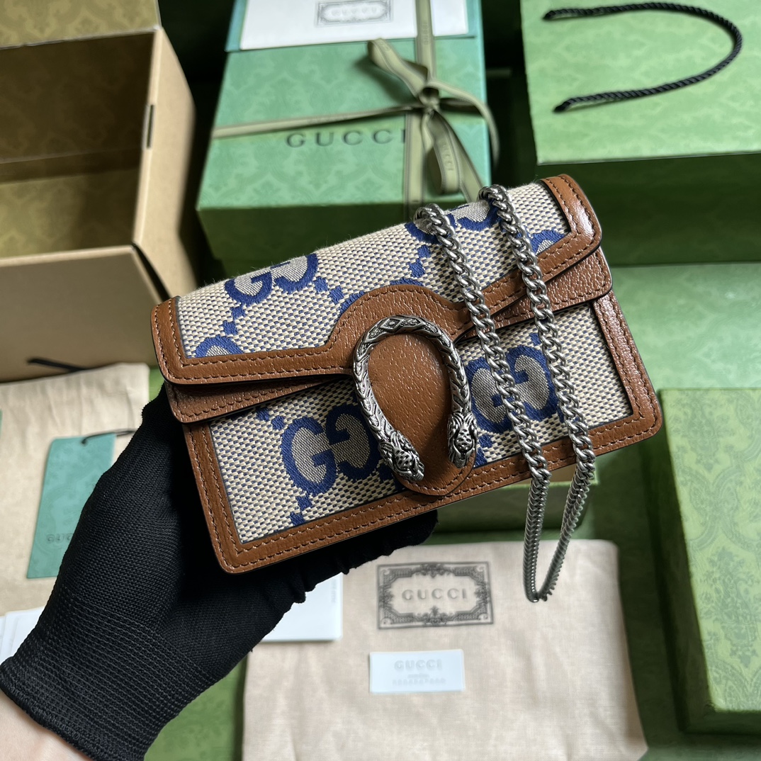 Bagsaaa Gvc*1 Dionysus Jumbo GG Mini Bag - 16.5x 10x 4cm