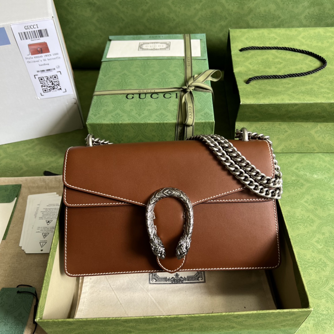 Bagsaaa Gvc*1 Dionysus Brown Shoulder Bag - 28*18*9cm