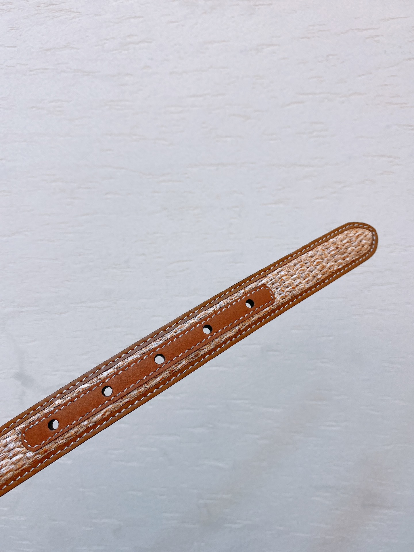 Bagsaaa Ce1i*e Triomphe Brown Silver Belt 2.5cm