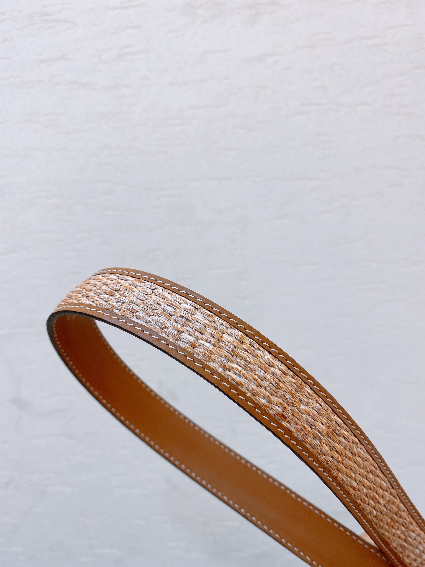 Bagsaaa Ce1i*e Triomphe Brown Silver Belt 2.5cm