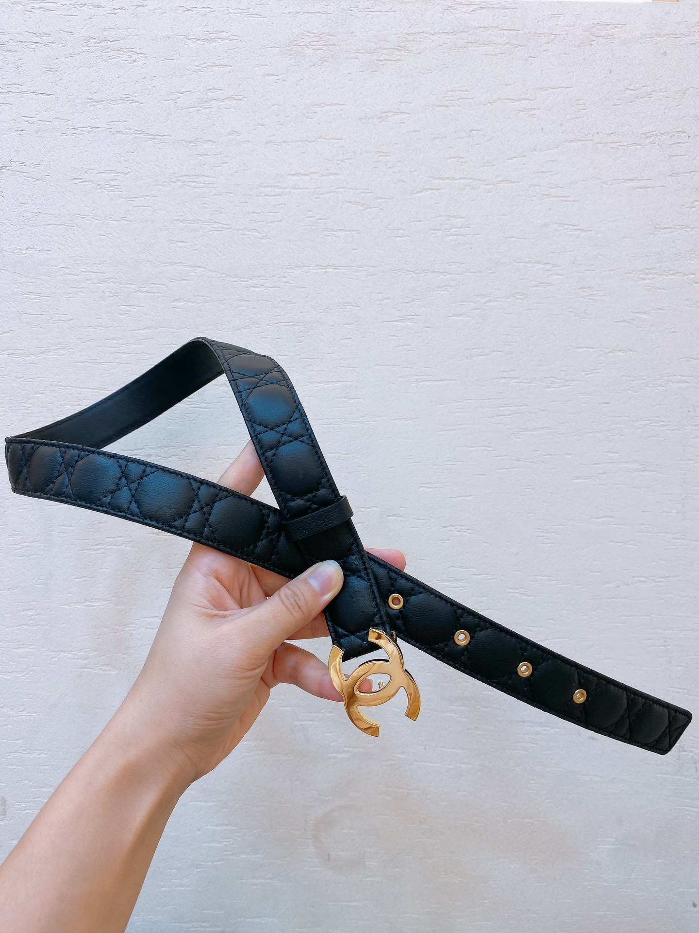 Bagsaaa Ch**el Black Belt 3cm