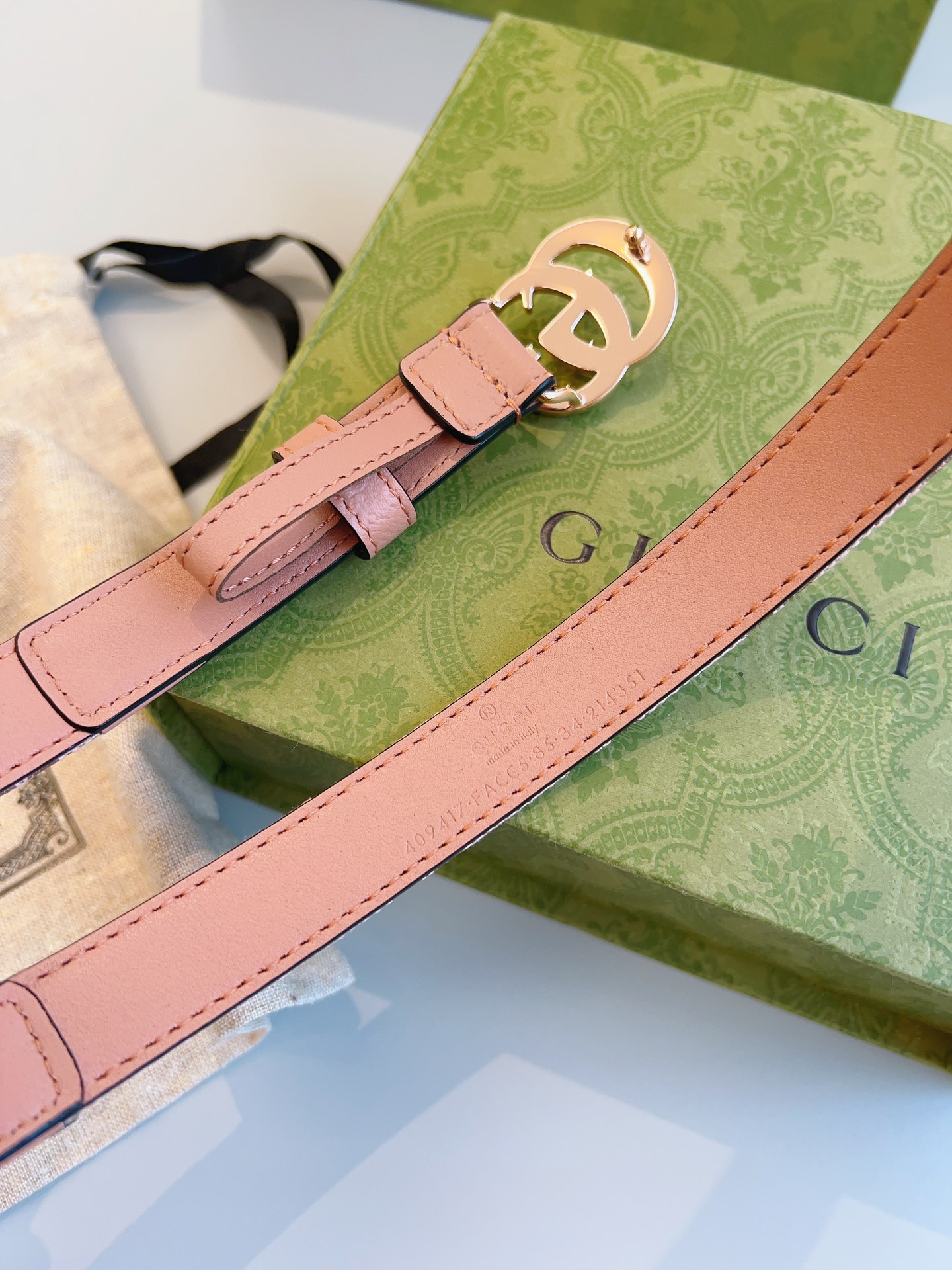 Bagsaaa Gvc*1 Pink Belt 2cm