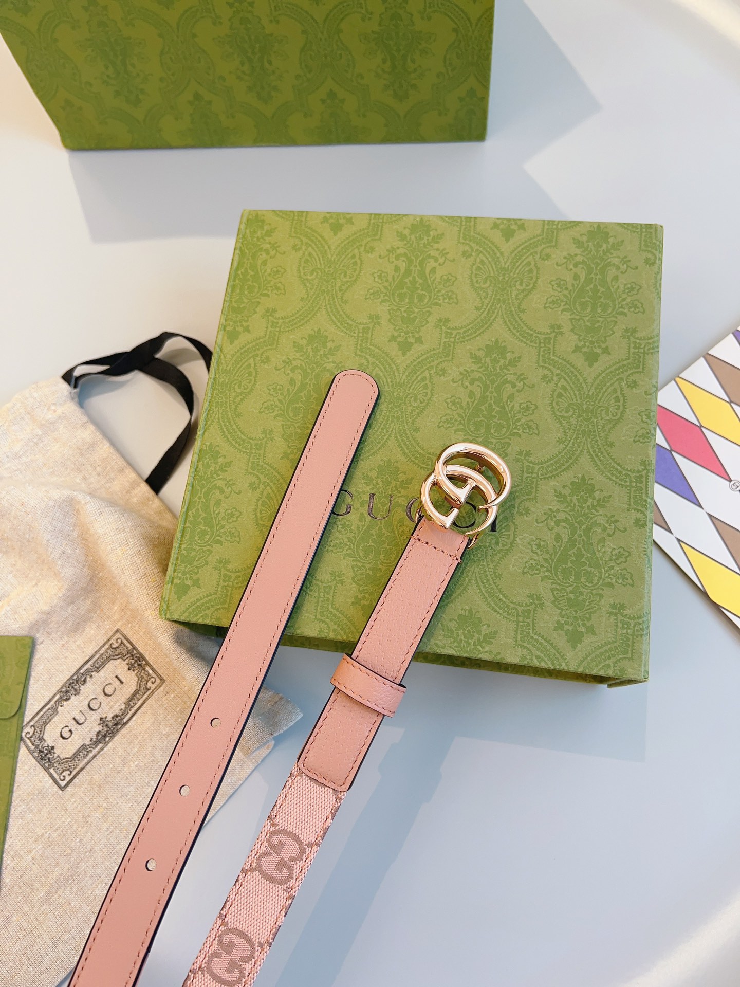 Bagsaaa Gvc*1 Pink Belt 2cm