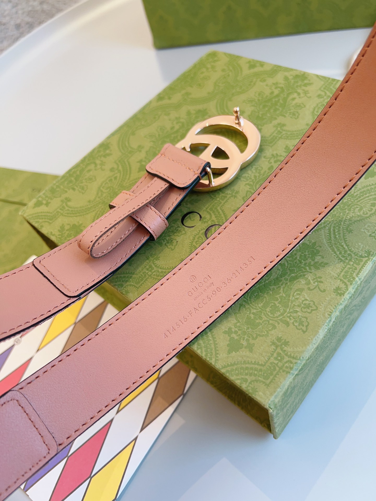 Bagsaaa Gvc*1 Pink Belt 3cm