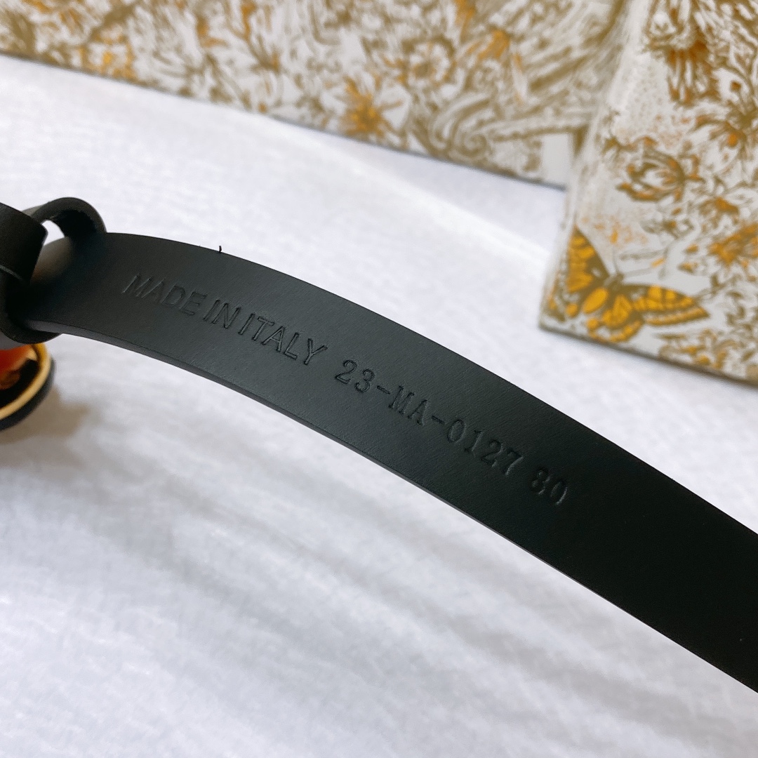 Bagsaaa D10r Montaigne CD Black Belt 2cm