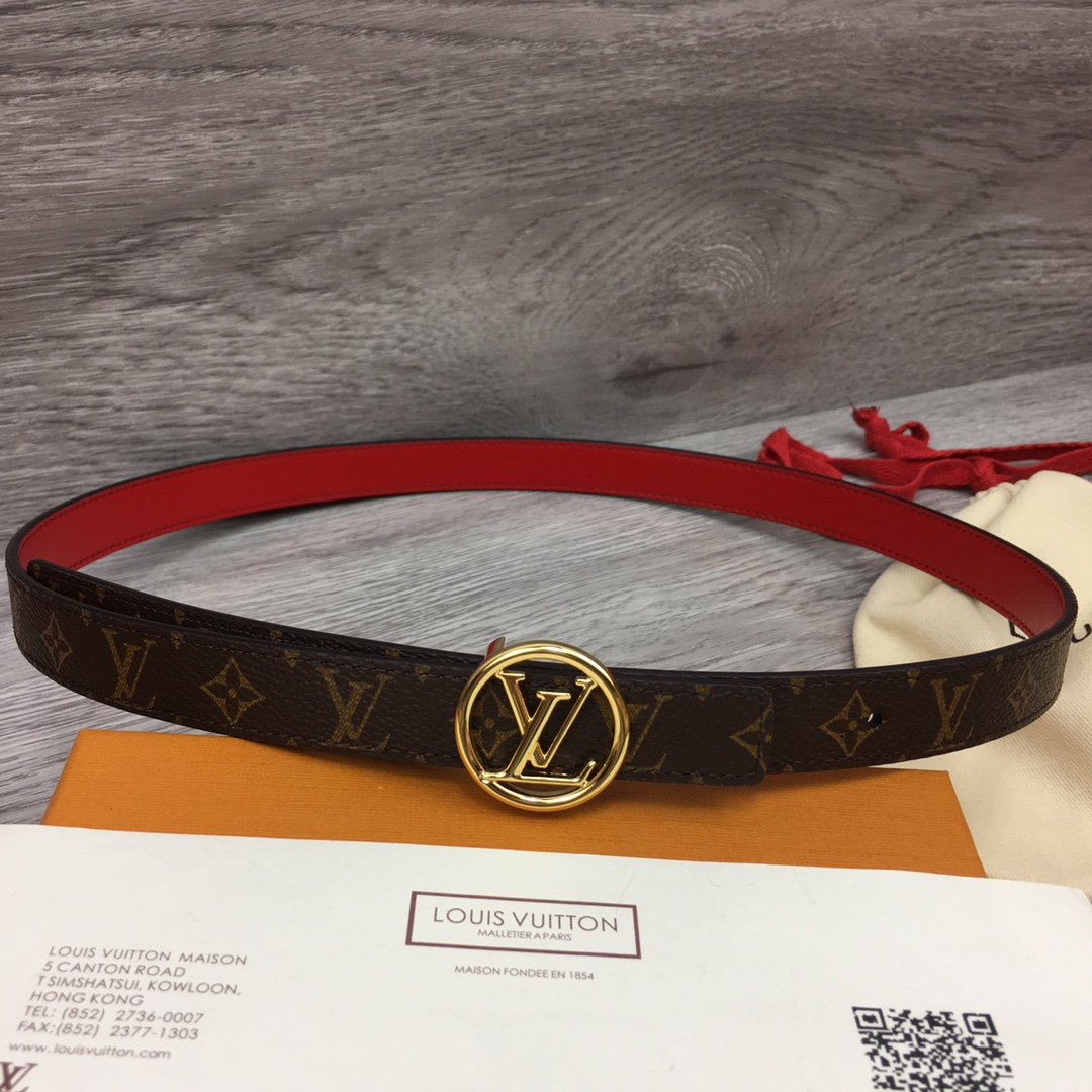 Bagsaaa L0vis Vvtt0n LV Circle 35mm Reversible Red