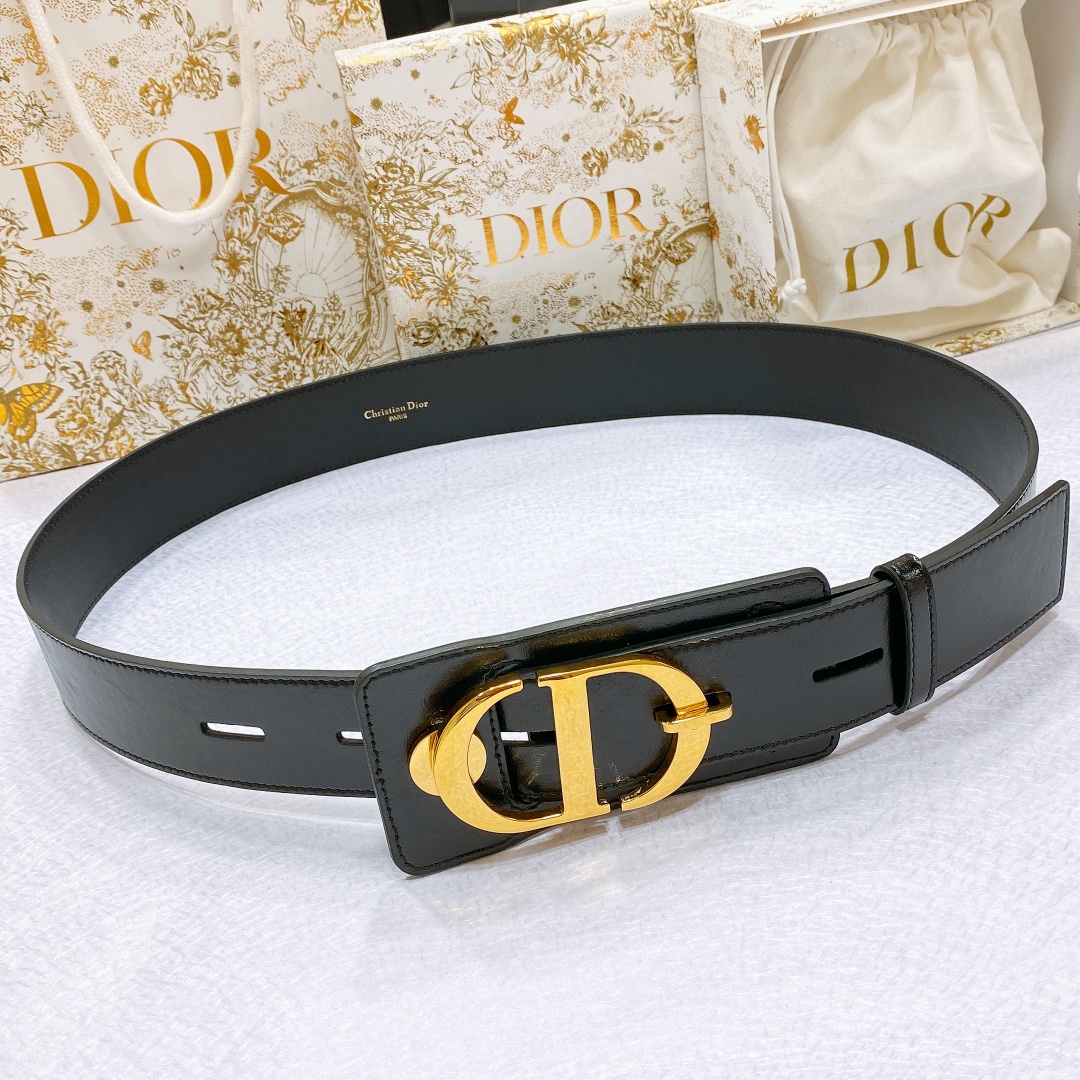 Bagsaaa D10r CD Montaigne Black Belt 4.5cm