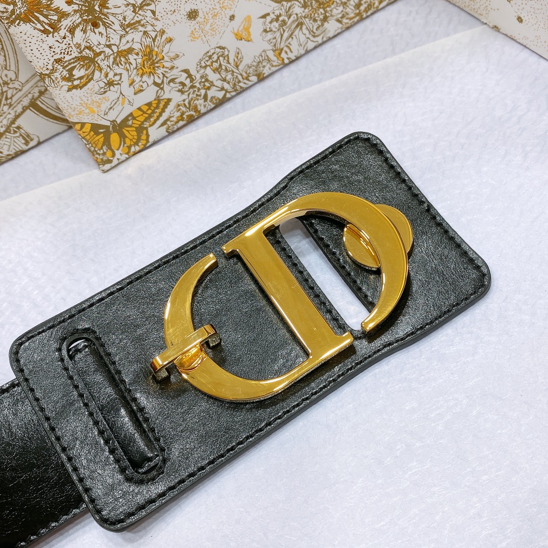 Bagsaaa D10r CD Montaigne Black Belt 4.5cm