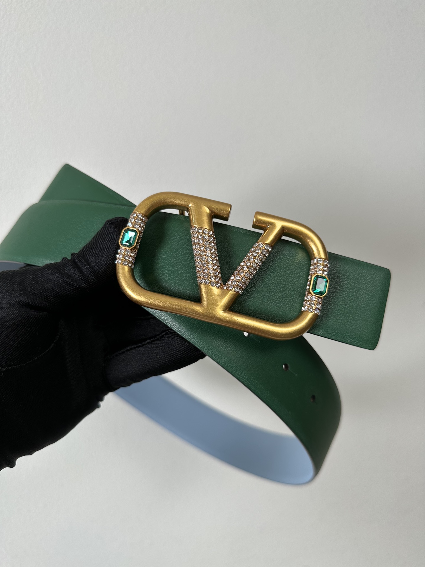 Bagsaaa Va1e*ntin0 Garavani VLogo Signature Green/Blue 4cm