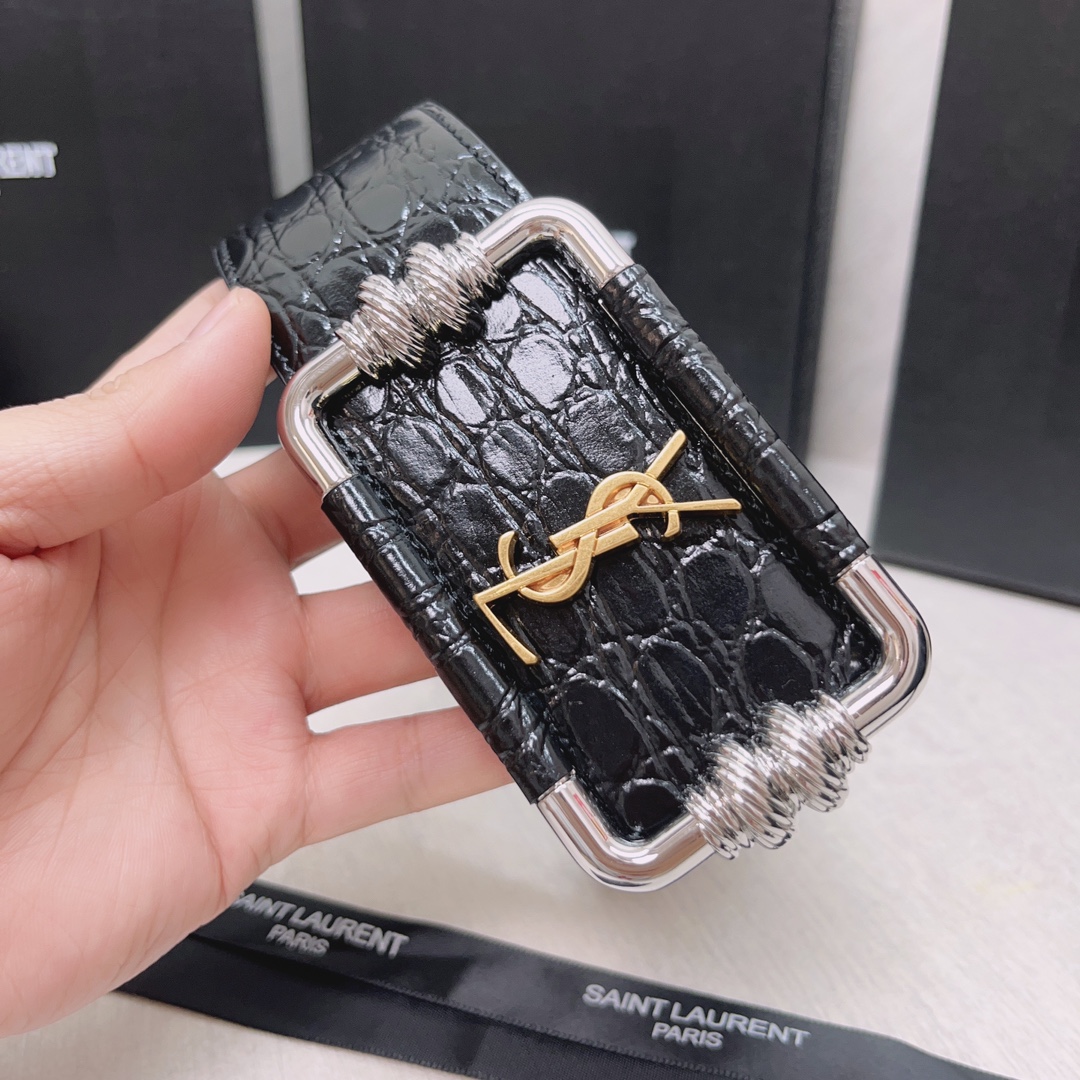 Bagsaaa Y51 MONOGRAM VINTAGE Belt 5cm