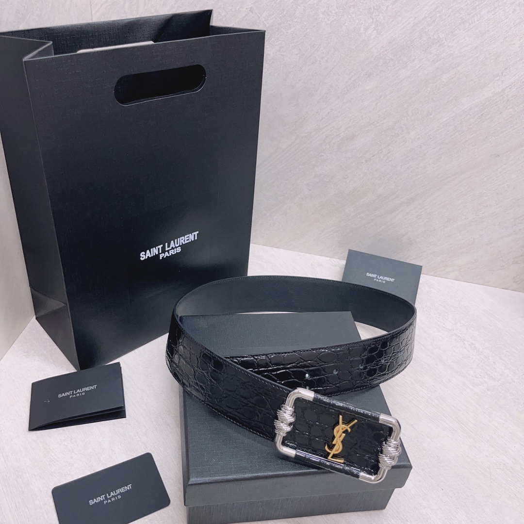 Bagsaaa Y51 MONOGRAM VINTAGE Belt 5cm