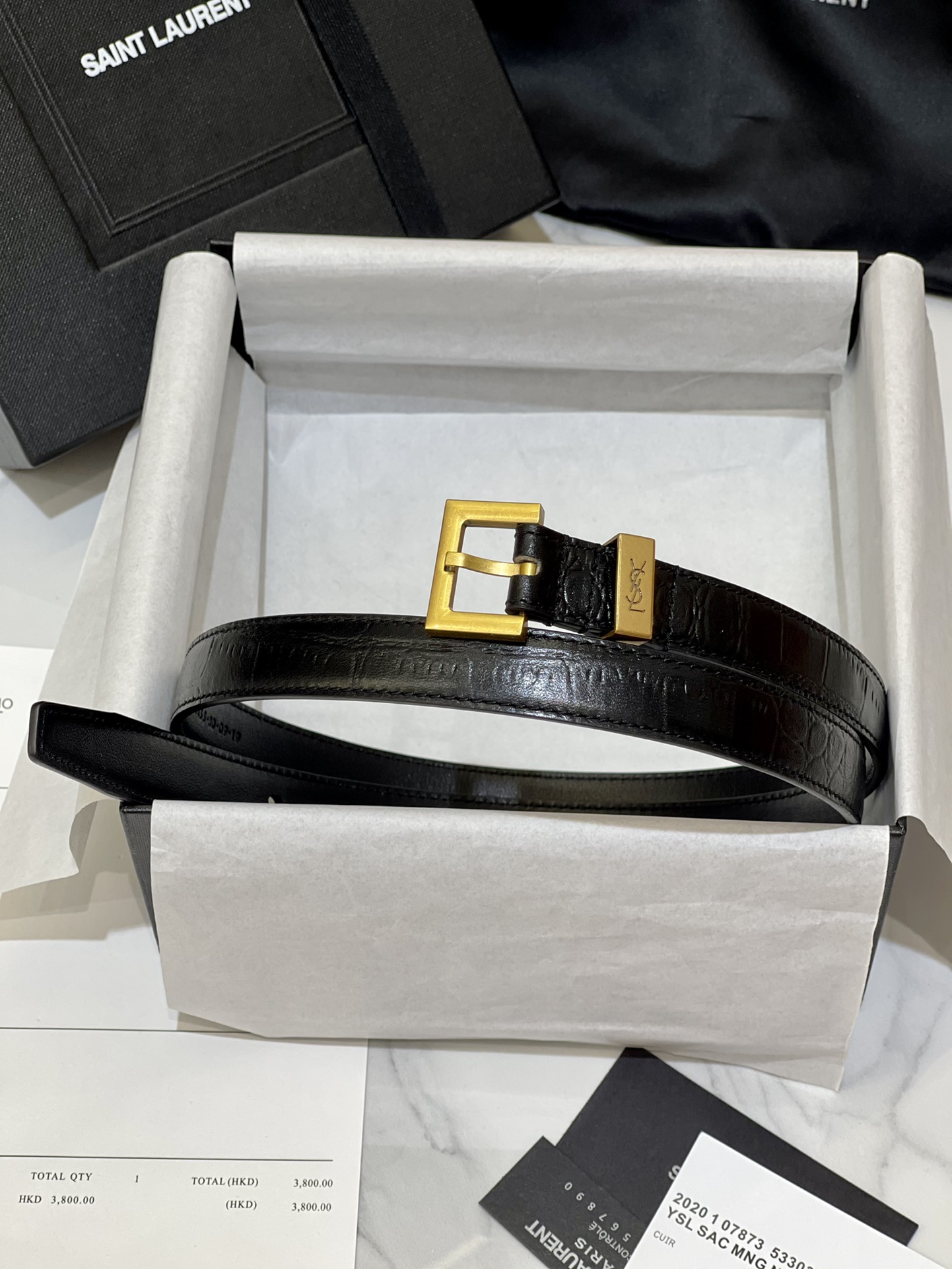 Bagsaaa Y51 Black Belt 2cm