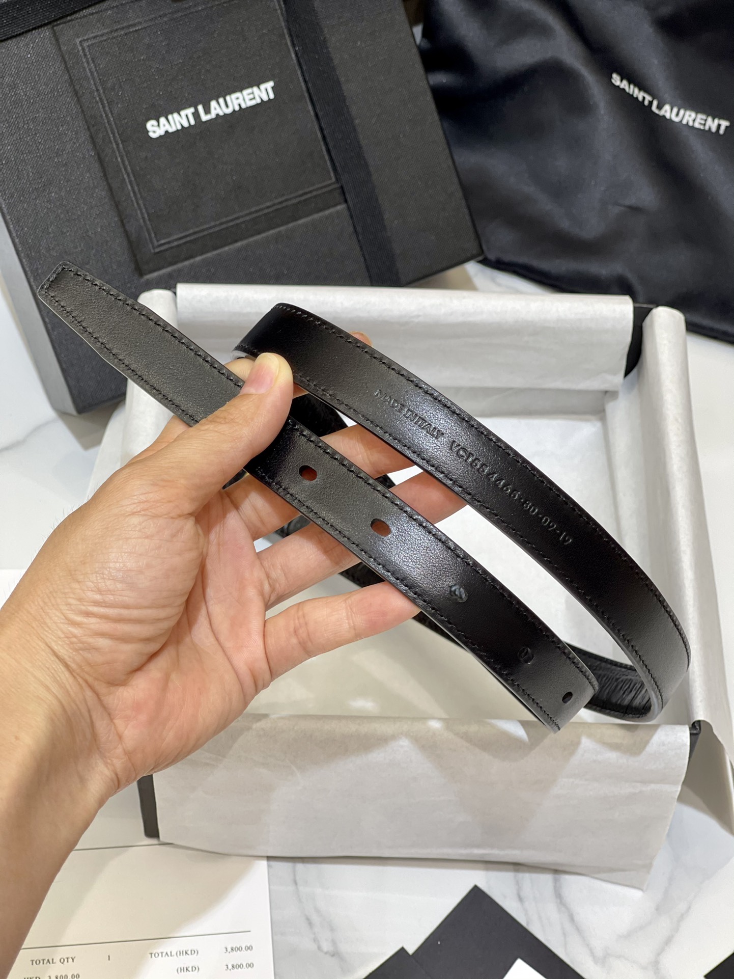 Bagsaaa Y51 Black Belt 2cm