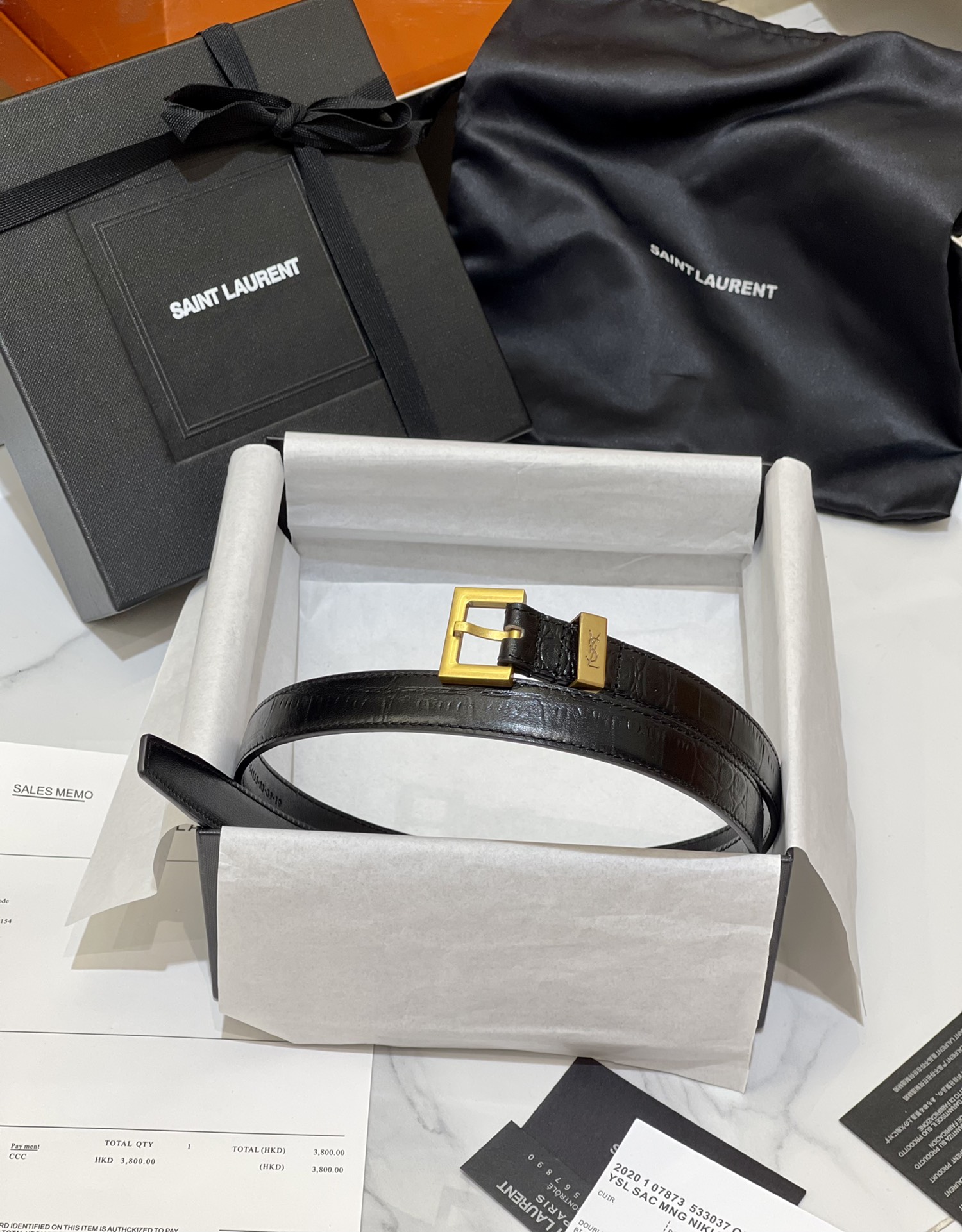 Bagsaaa Y51 Black Belt 2cm