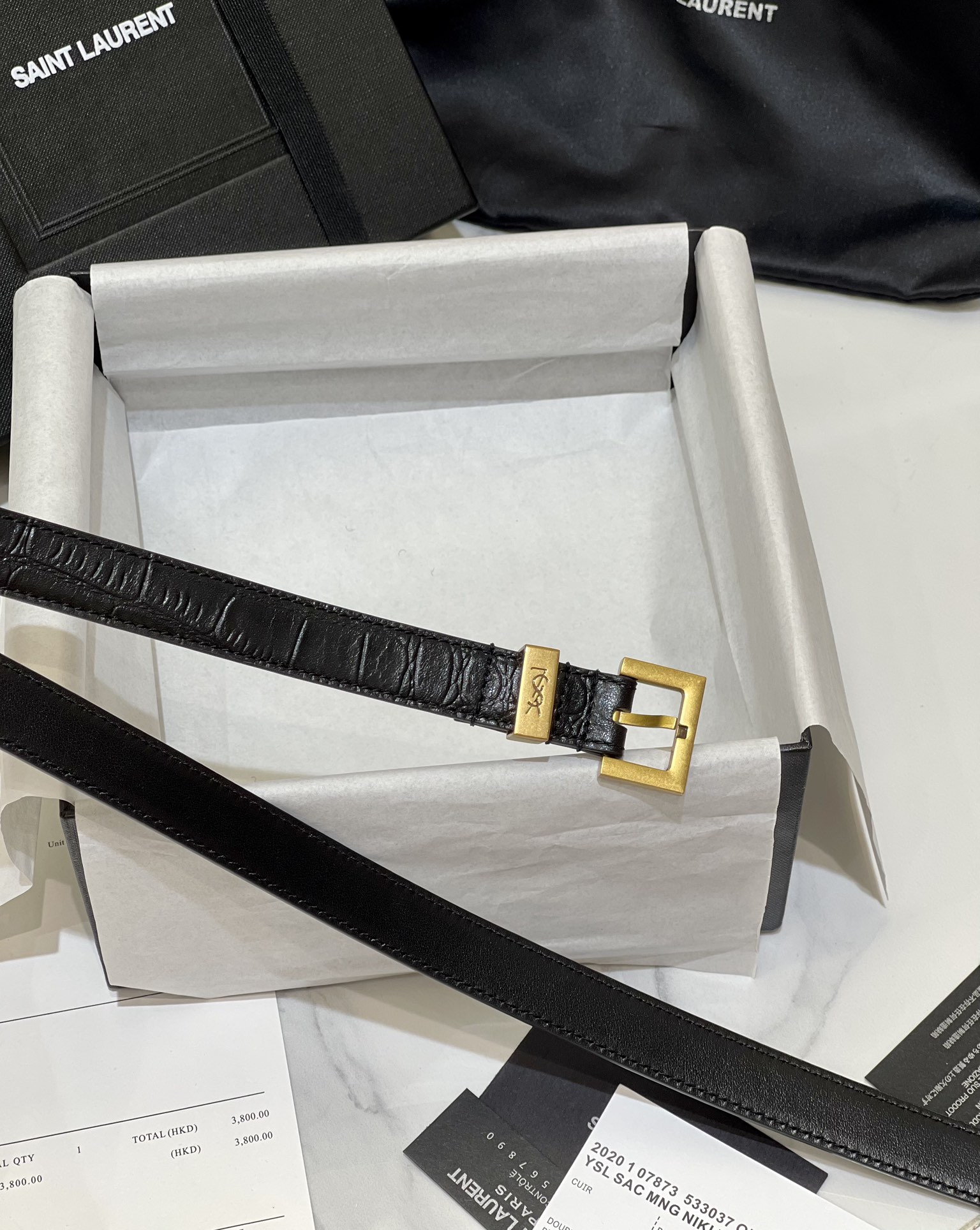 Bagsaaa Y51 Black Belt 2cm