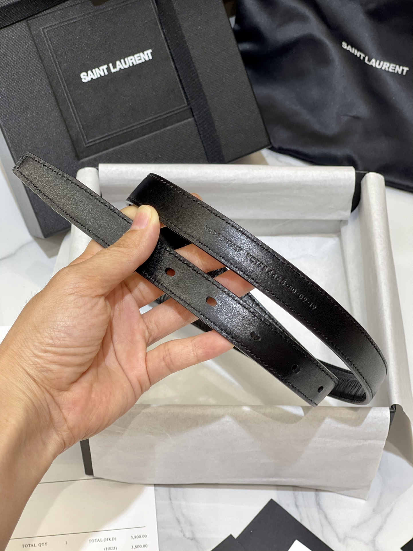 Bagsaaa Y51 Black Belt 2cm