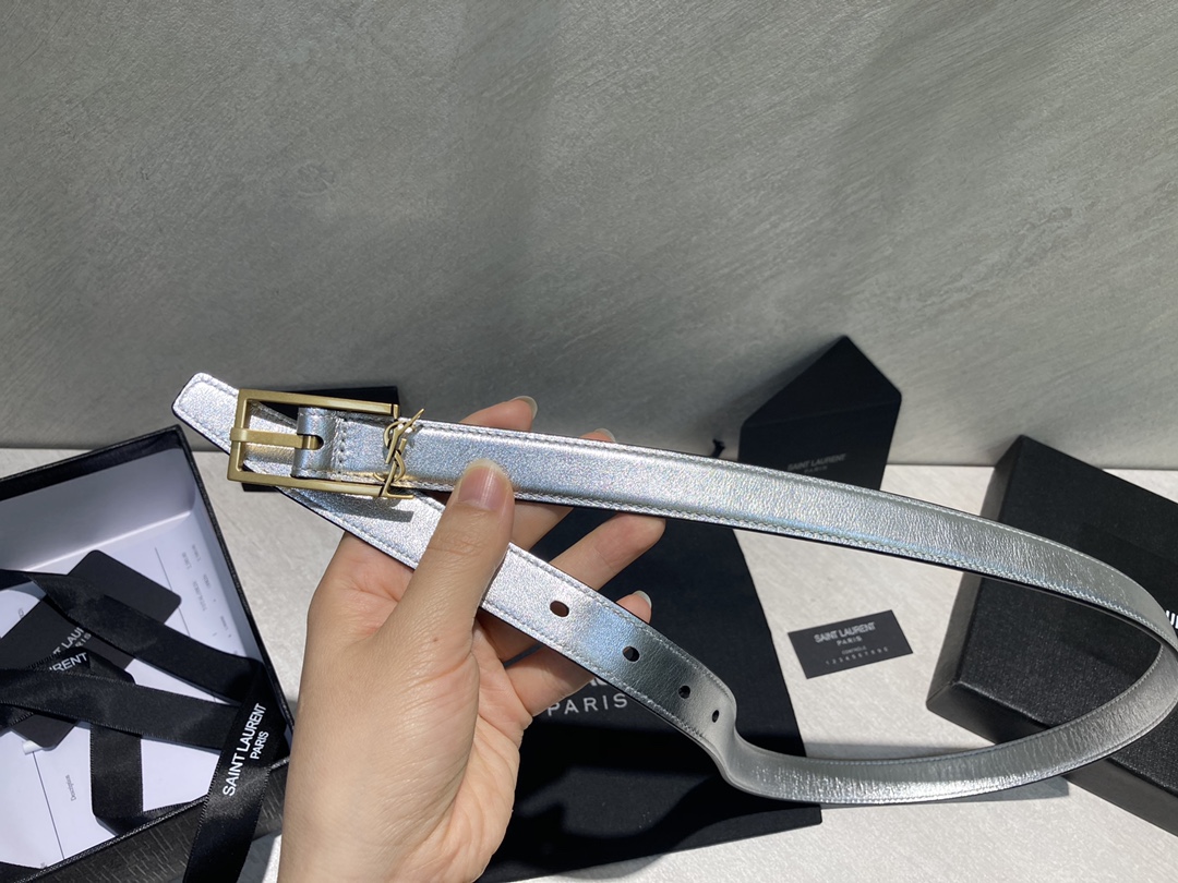 Bagsaaa Y51 Cassandra Belt Silver 2cm