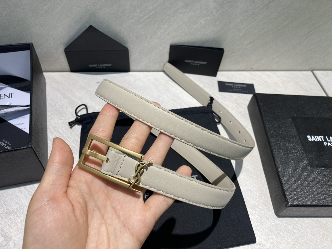 Bagsaaa Y51 Cassandra Belt White 2cm