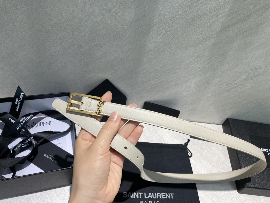 Bagsaaa Y51 Cassandra Belt White 2cm
